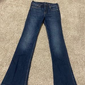 Dark Blue Brand New Mid-Rise Bootcut Hollister Jeans